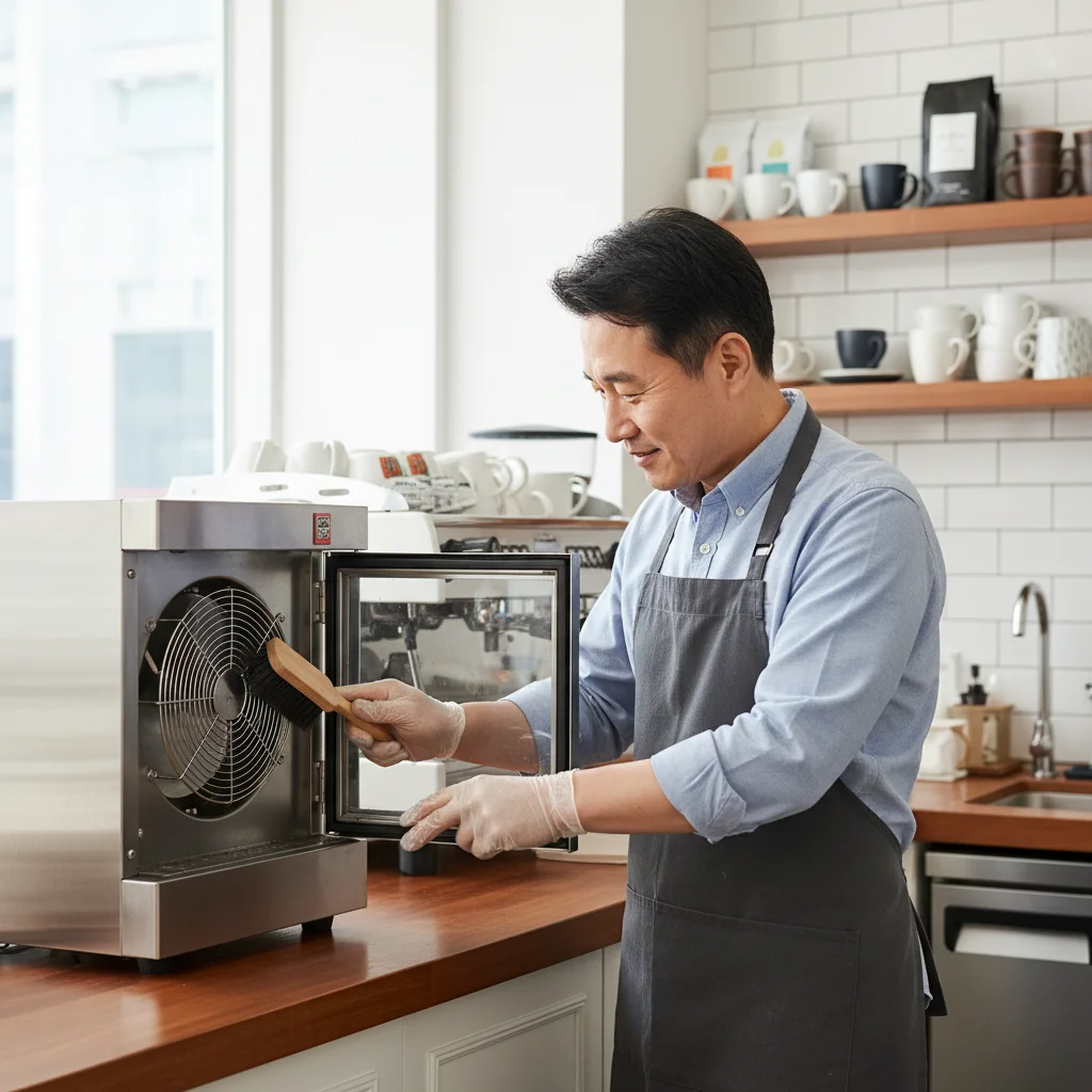 커피온장고 - 월 1회 팬 청소, 안전과 전기세 모두 잡는 비결