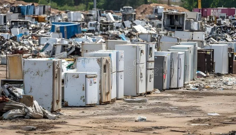 쇼케이스냉장고 - 폐기된 쇼케이스 냉장고