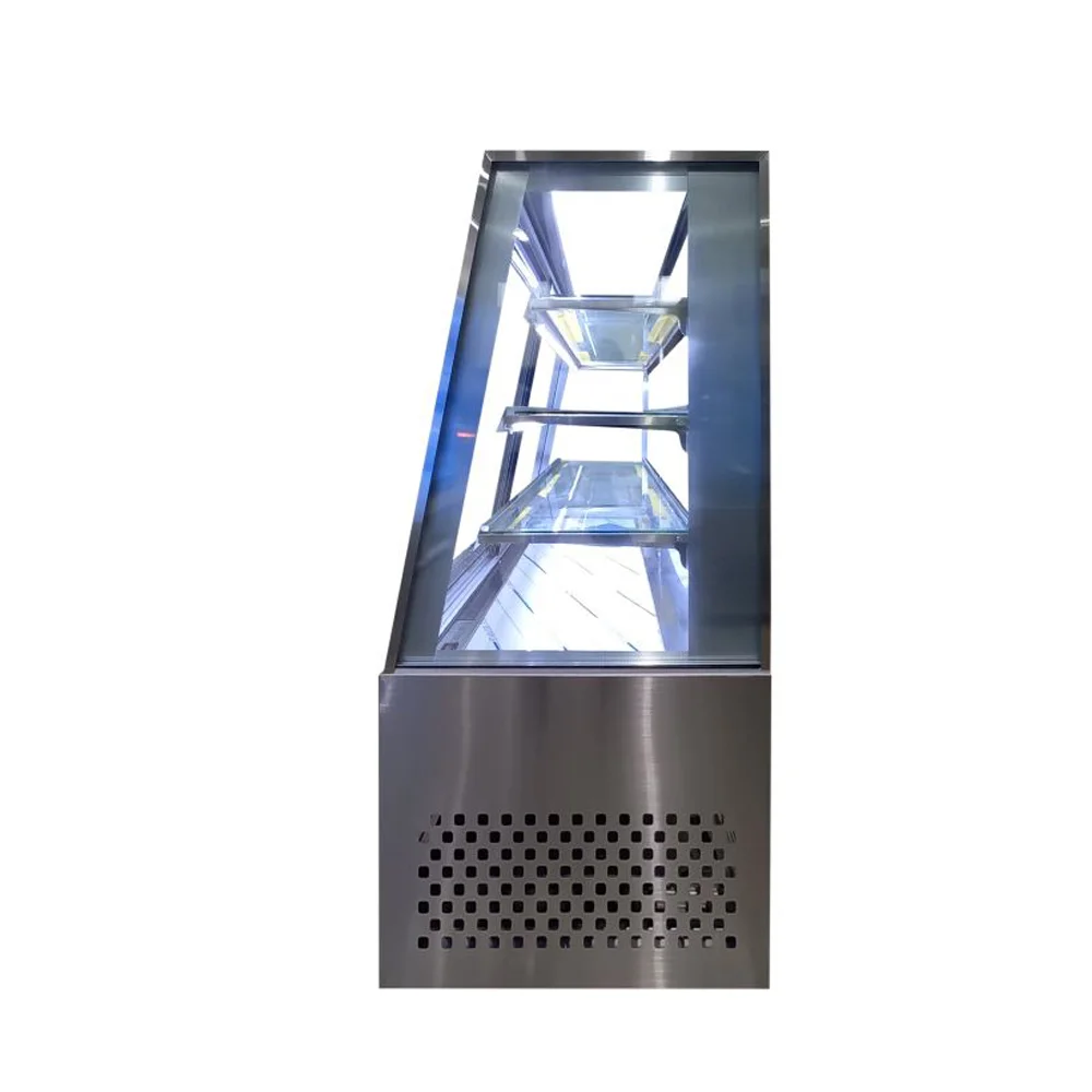 정육점용오픈다단쇼케이스제품 - 오픈형 다단 쇼케이스 정육 진열 모습