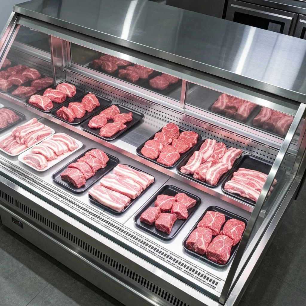 정육점용오픈다단쇼케이스제품