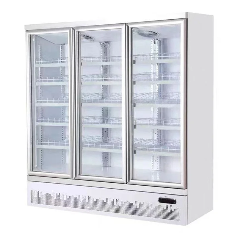 반찬냉장용오픈쇼케이스맞춤제작 - 에어커튼과 스텐 재질 확인