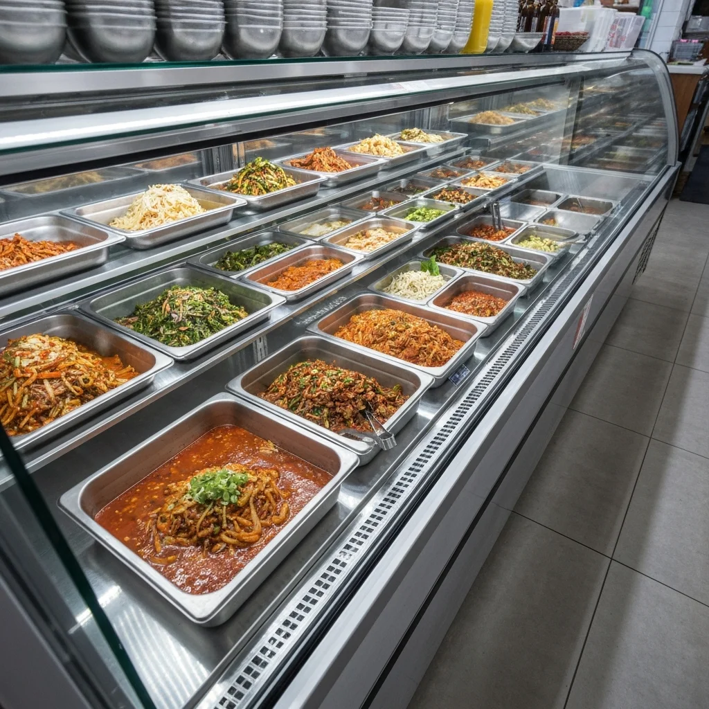 반찬냉장용오픈쇼케이스맞춤제작