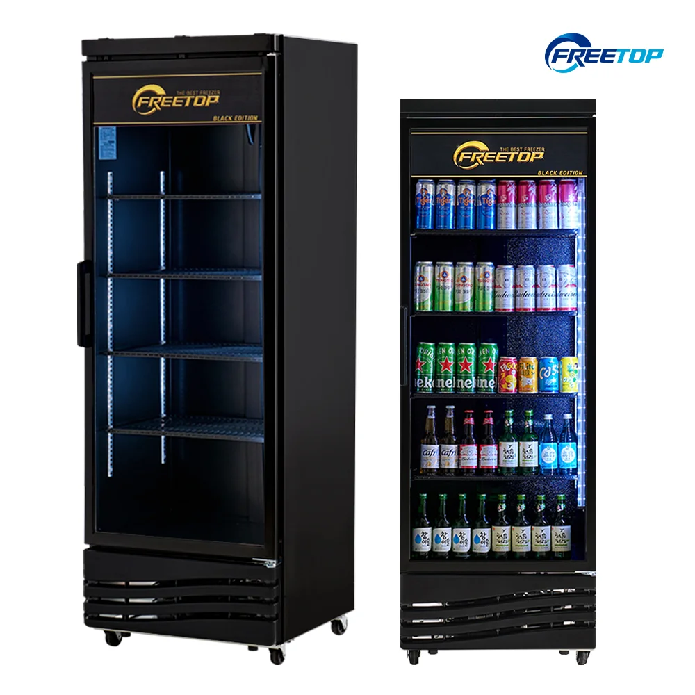 마트전용오픈쇼케이스업체추천 - 나이트커버와 LED 조명