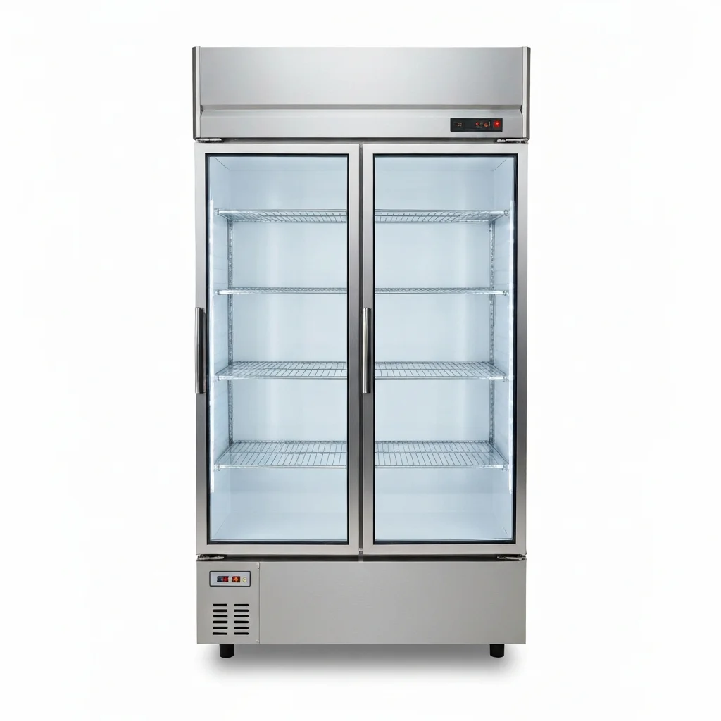 업소용주류쇼케이스가격 - 다양한 사이즈의 쇼케이스 진열 모습