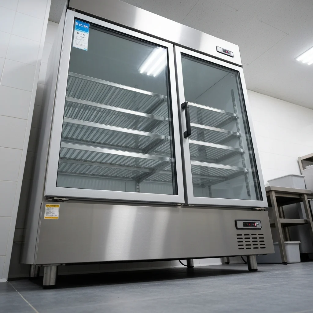 음료수스텐냉장고교체 - 간냉식 냉장고 내부