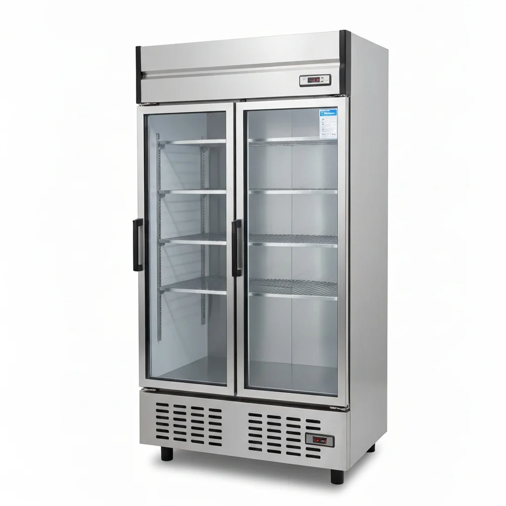 업소용음료수스텐냉장고업체 - 성에 없는 간냉식 내부