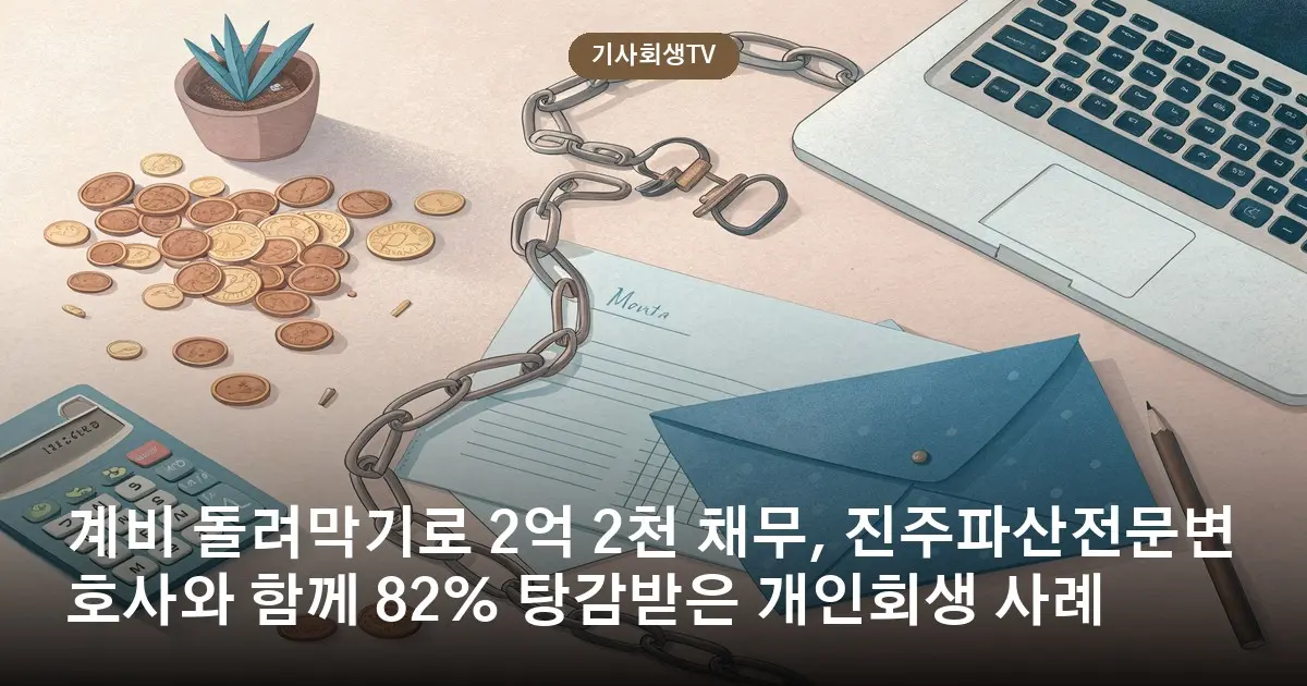 계비 돌려막기로 2억 2천 채무, 진주파산전문변호사와 함께 82% 탕감받은 개인회생 사례