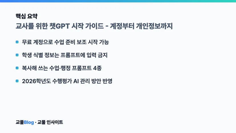 핵심 요약 카드