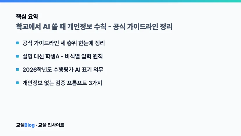 핵심 요약 카드