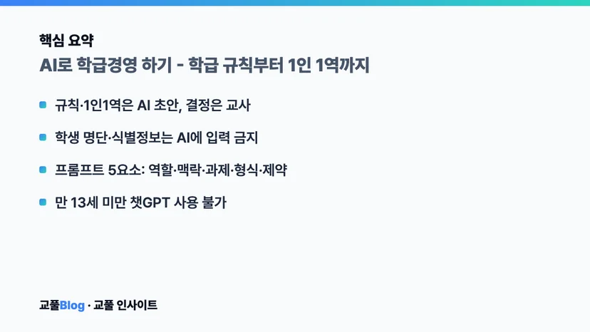 핵심 요약 카드