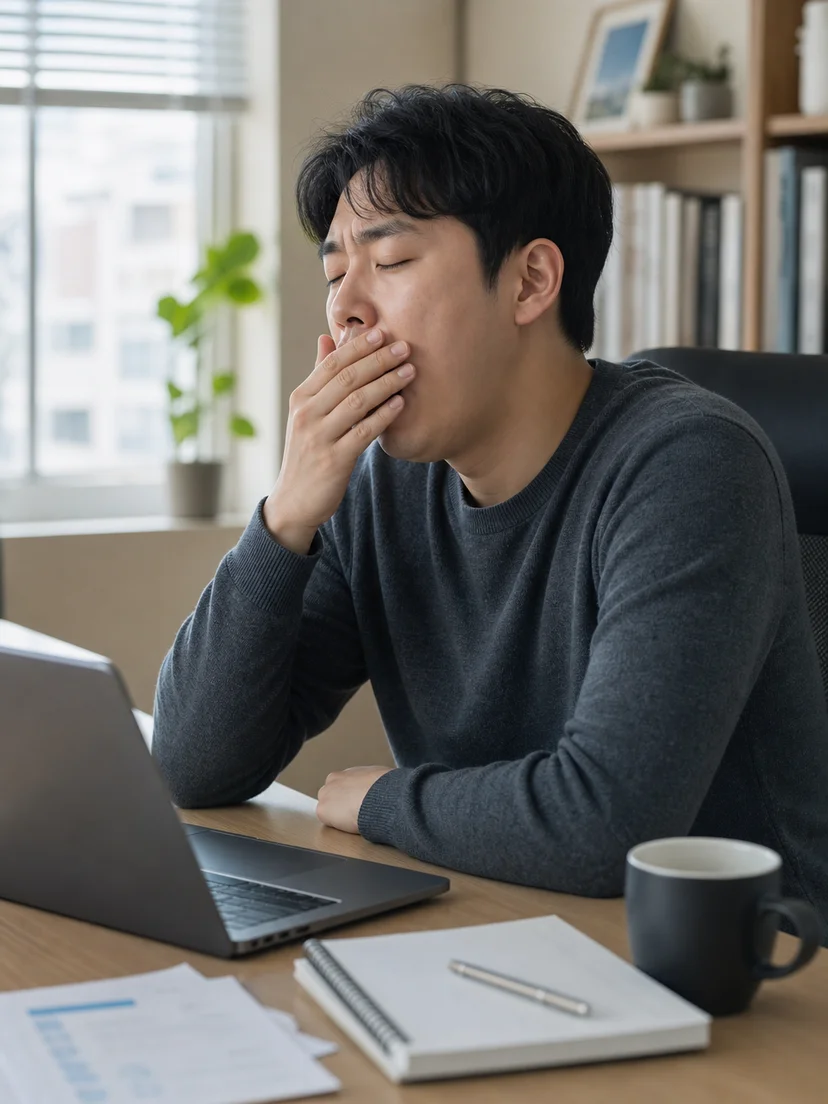 낮 시간 집중 저하와 반복되는 졸림이 일상에 미치는 영향