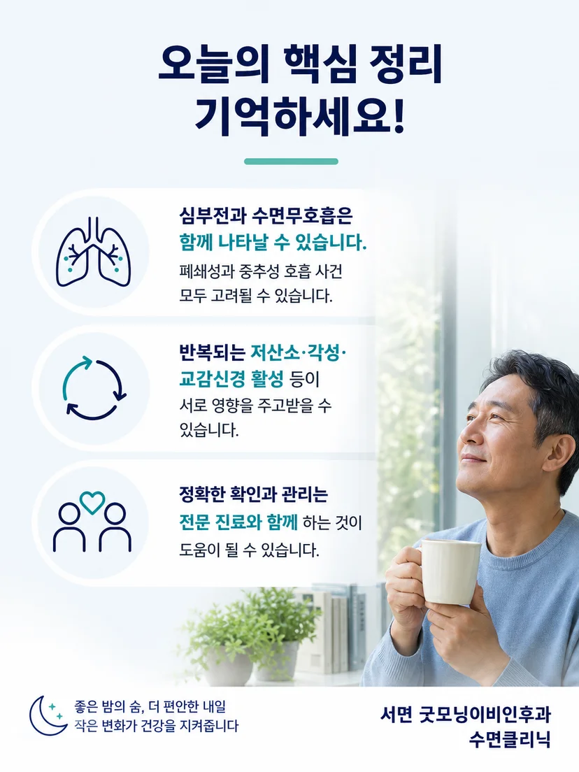 심부전과 수면무호흡 평가를 위한 실용적인 확인 사항