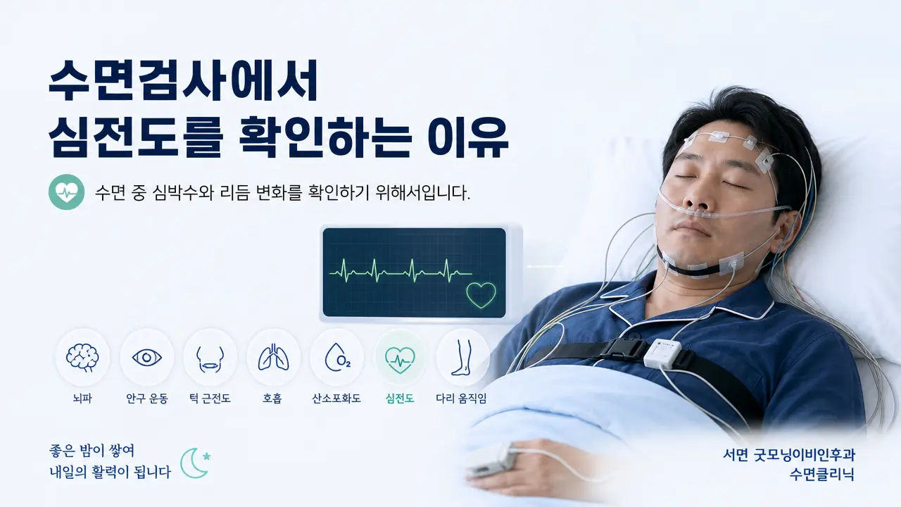 부산수면다원검사 | 수면검사에서 심전도를 확인하는 이유는 무엇인가요?