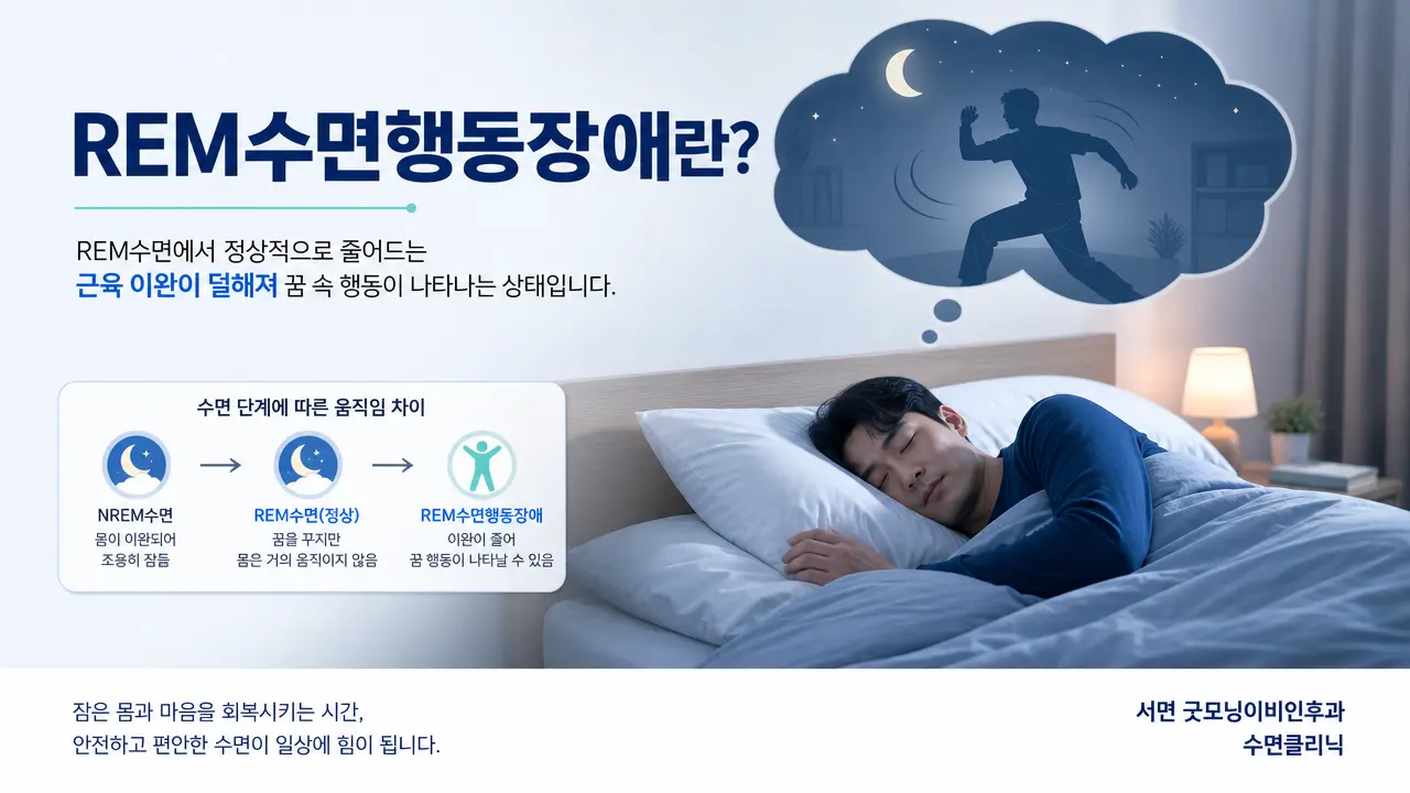 부산 수면클리닉 | REM수면행동장애는 무엇인가요?