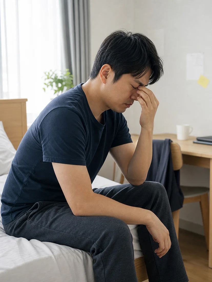 오래 자도 개운하지 않거나 낮에 피곤한 수면 상황