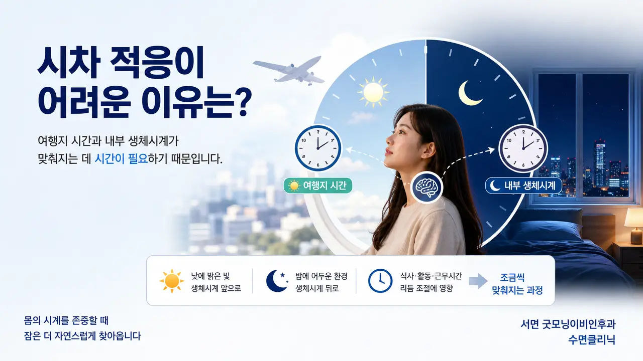 부산수면의원 | 시차 적응이 어려운 이유는 무엇인가요?