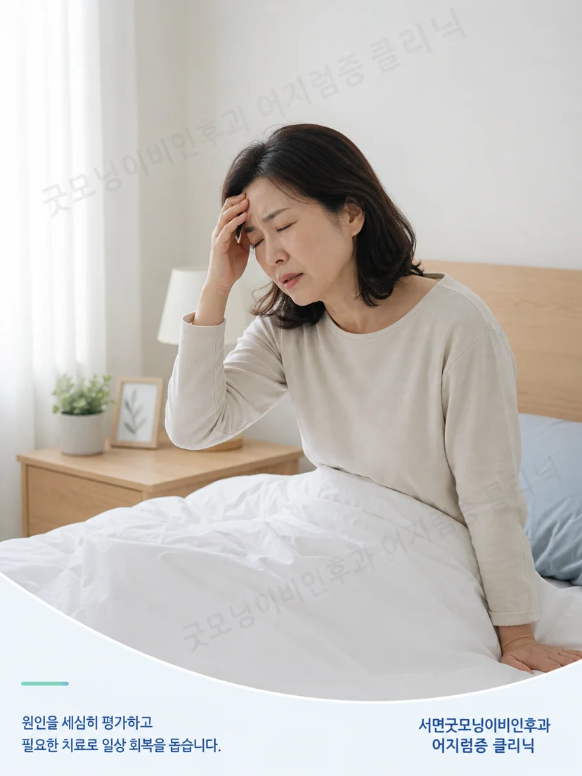 여러 머리 자세에서 달라지는 복합 이석증 증상 상황