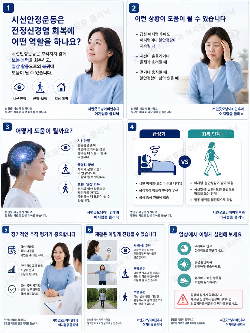 전정신경염의 지속성 어지럼과 자세 변화성 어지럼 구분