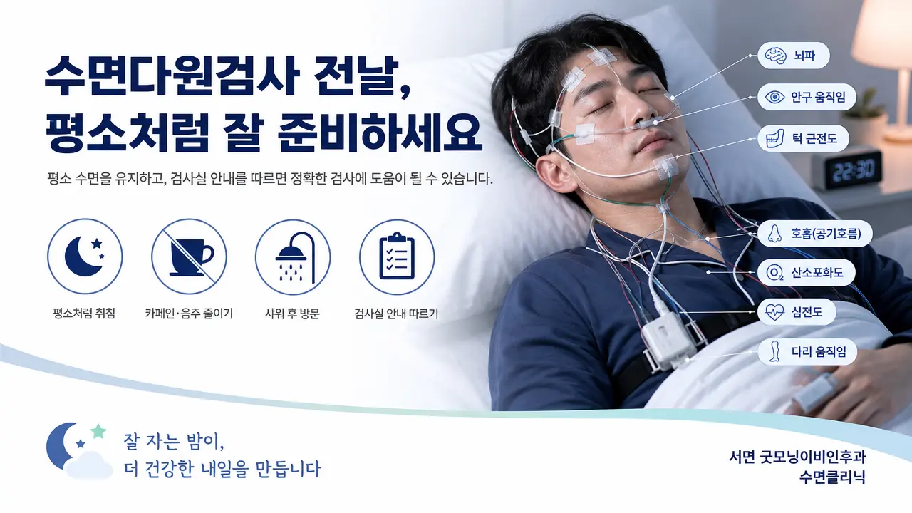 부산수면다원검사 | 수면다원검사 전날에는 어떻게 준비해야 하나요?
