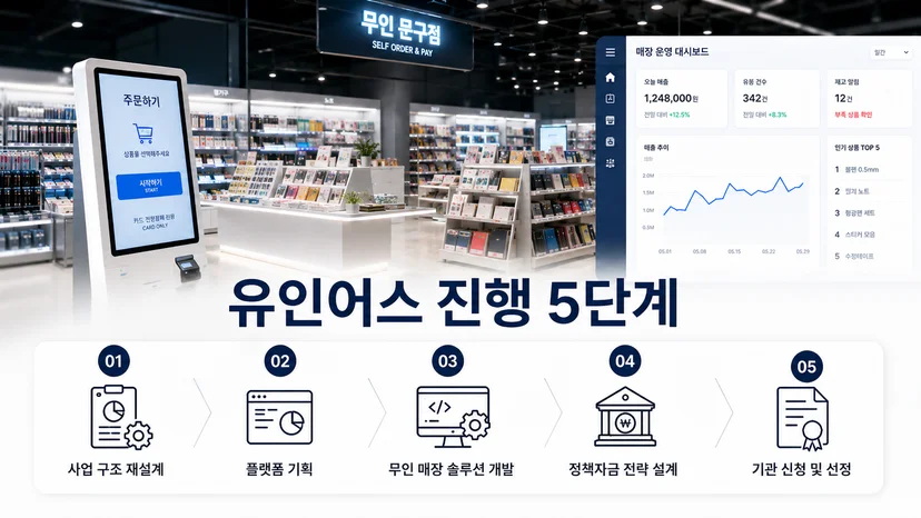 무인 문구점 정책자금 5억 사례 - 무인 매장 플랫폼 기업 전환 이미지 6